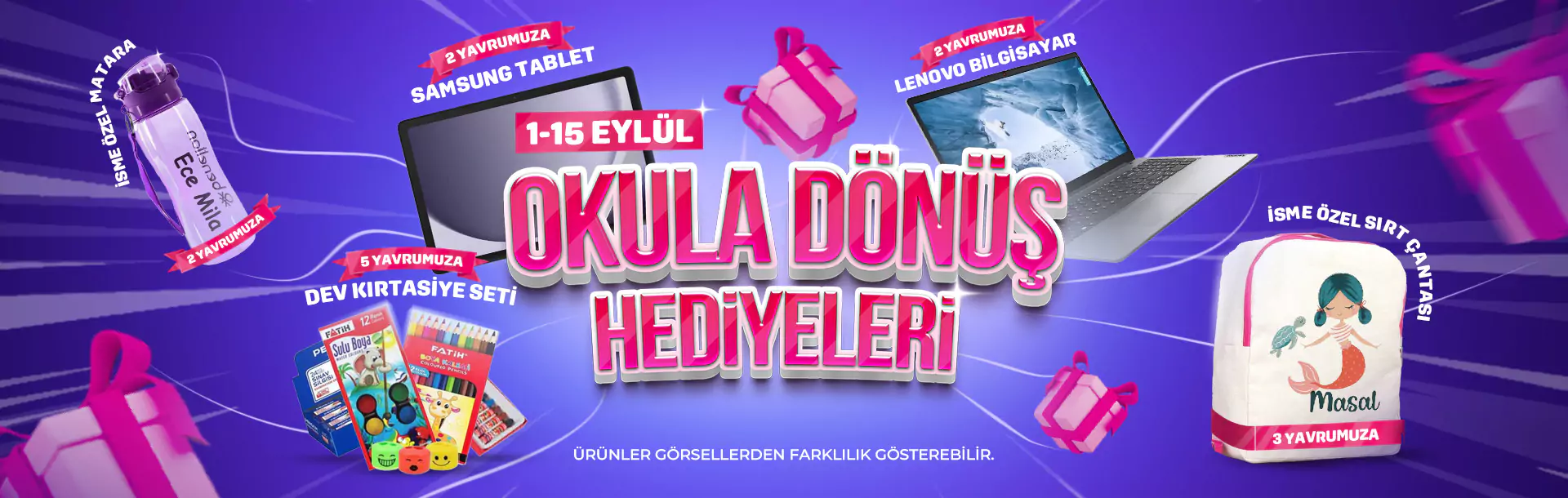 Ced-Go Okula Dönüş Hediyeleri