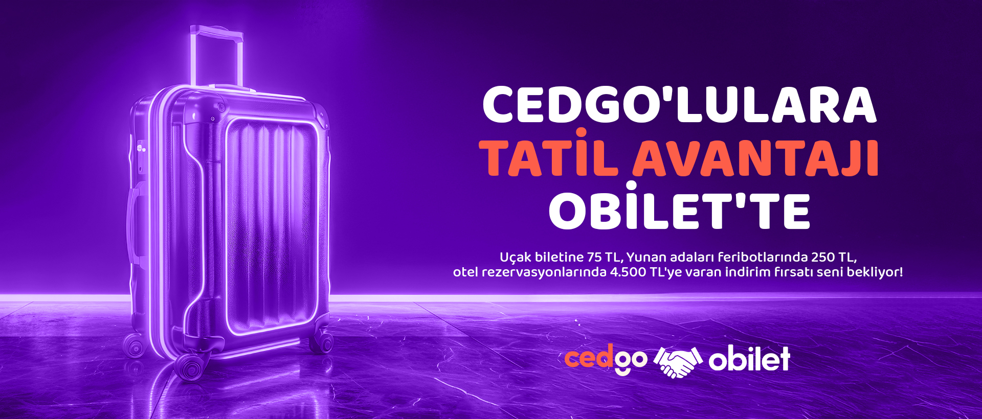 CedGo x OBilet Kampanyası