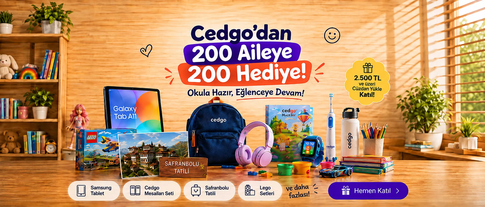 cedgodan 200 aileye hediye